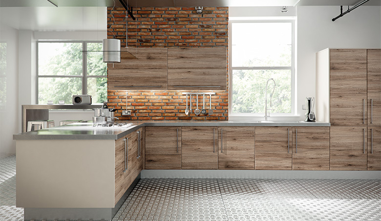 The Kitchen Facelift Company A New, Grey Distressed Wood Kitchen Cabinets Uk